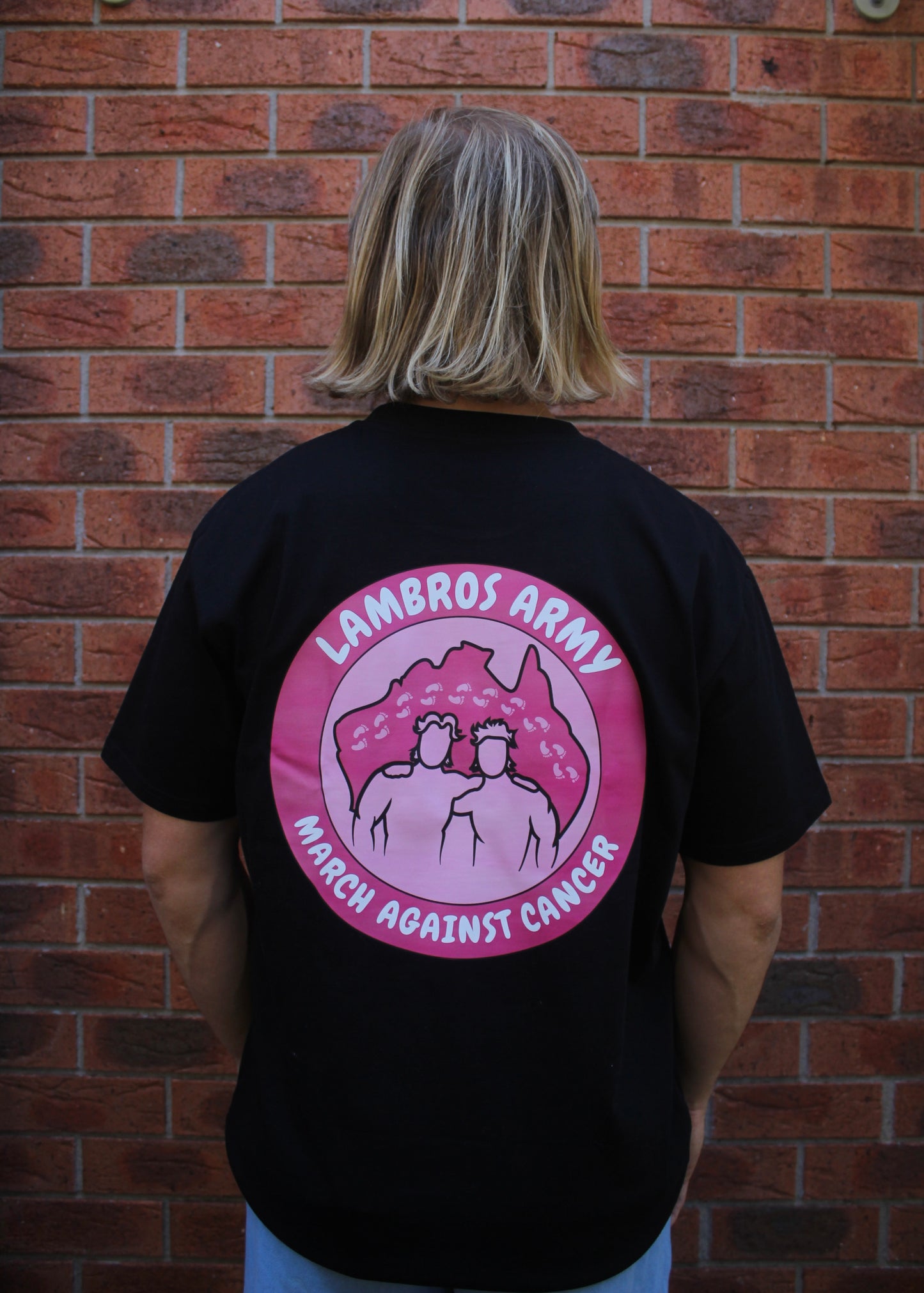 Pink Lambros Army Tee