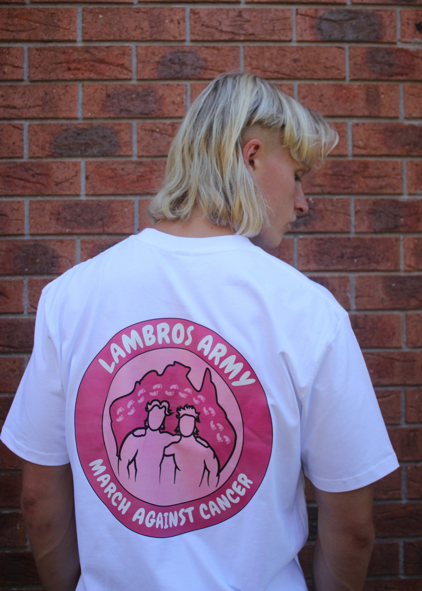 Pink Lambros Army Tee