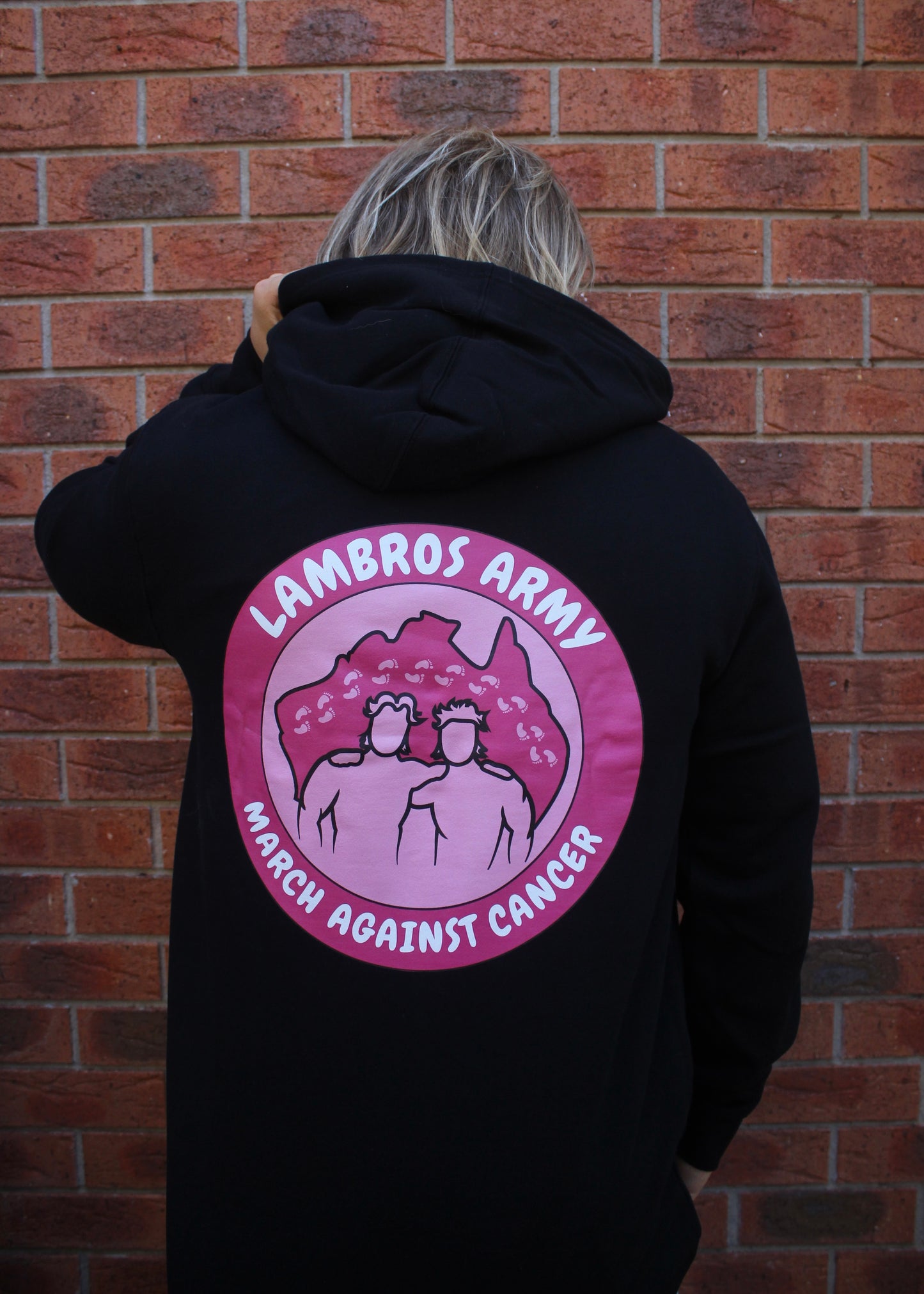 Pink Lambros Army Hoodie