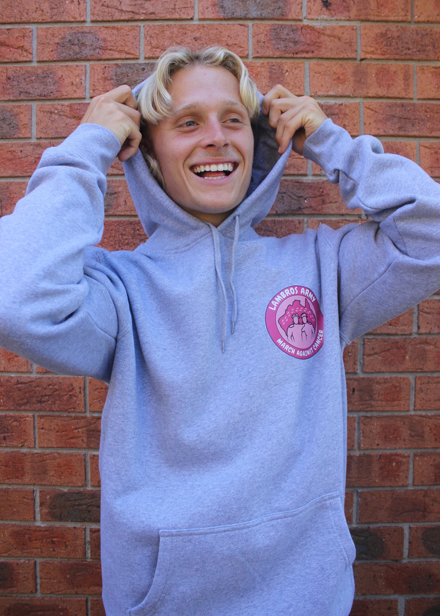 Pink Lambros Army Hoodie